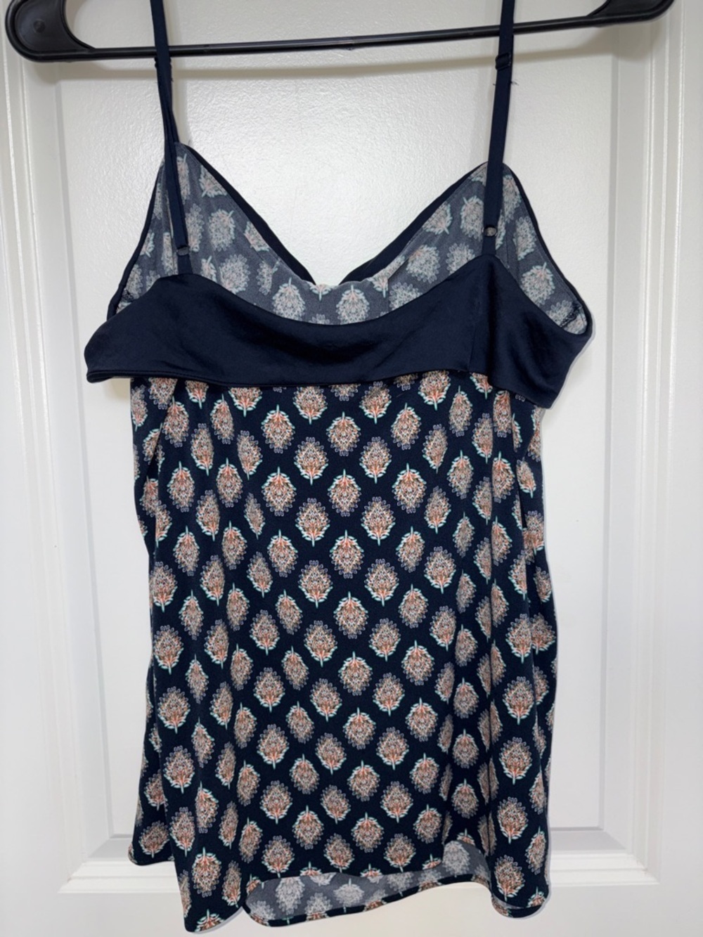 Banana Republic Navy Floral-Print Off-Shoulder Camisole - Picture 4 of 6